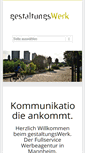 Mobile Screenshot of gestaltungswerk.de